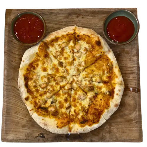 Chicken and Cheese Pizza